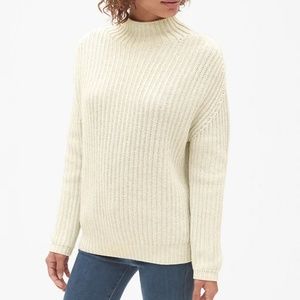 Gap Shaker Stitch Pullover Turtleneck Sweater